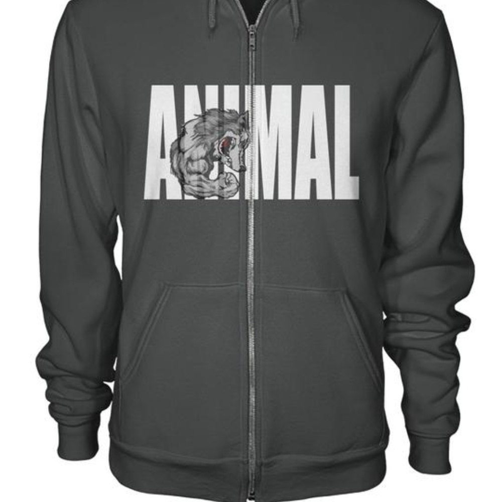 Animal Zip Up Hoodie #713676